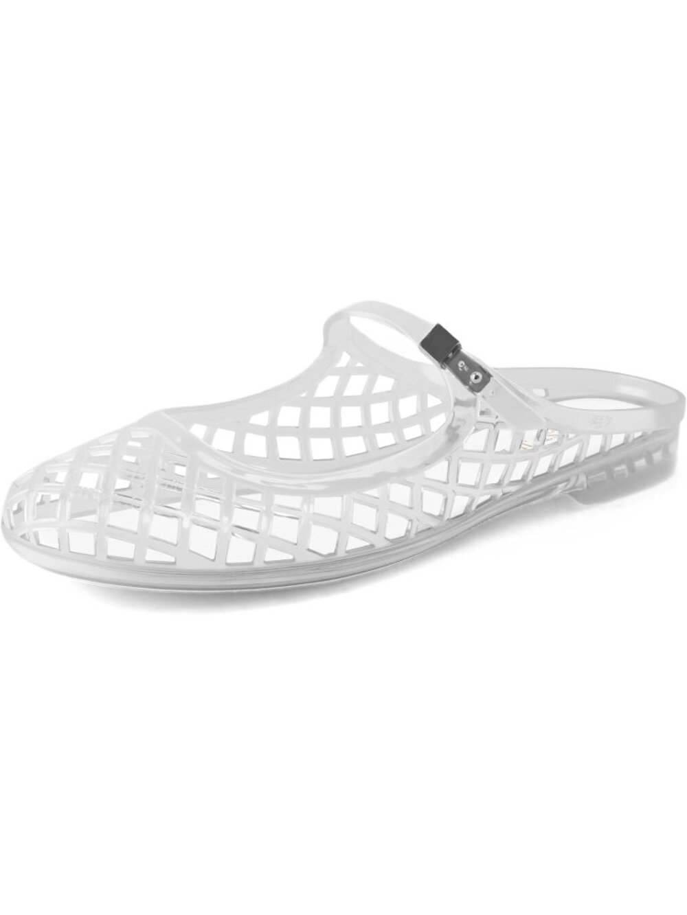 Women's Clear Mesh Mary Jane Breathable Slides Comfortable Slip On Flat Sandals